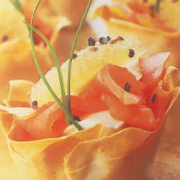 Filotorteletts with Salmon Pepper Lime